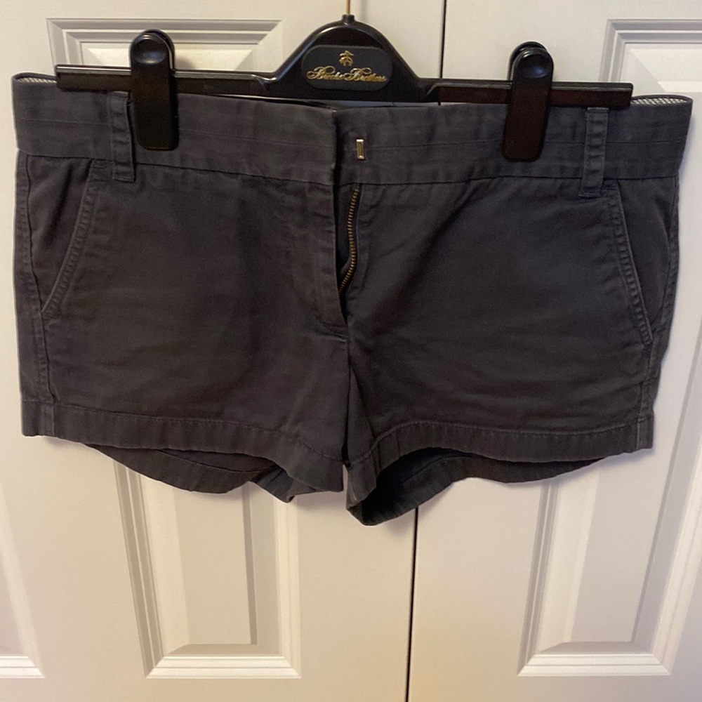 Navy blue J. Crew chino shorts